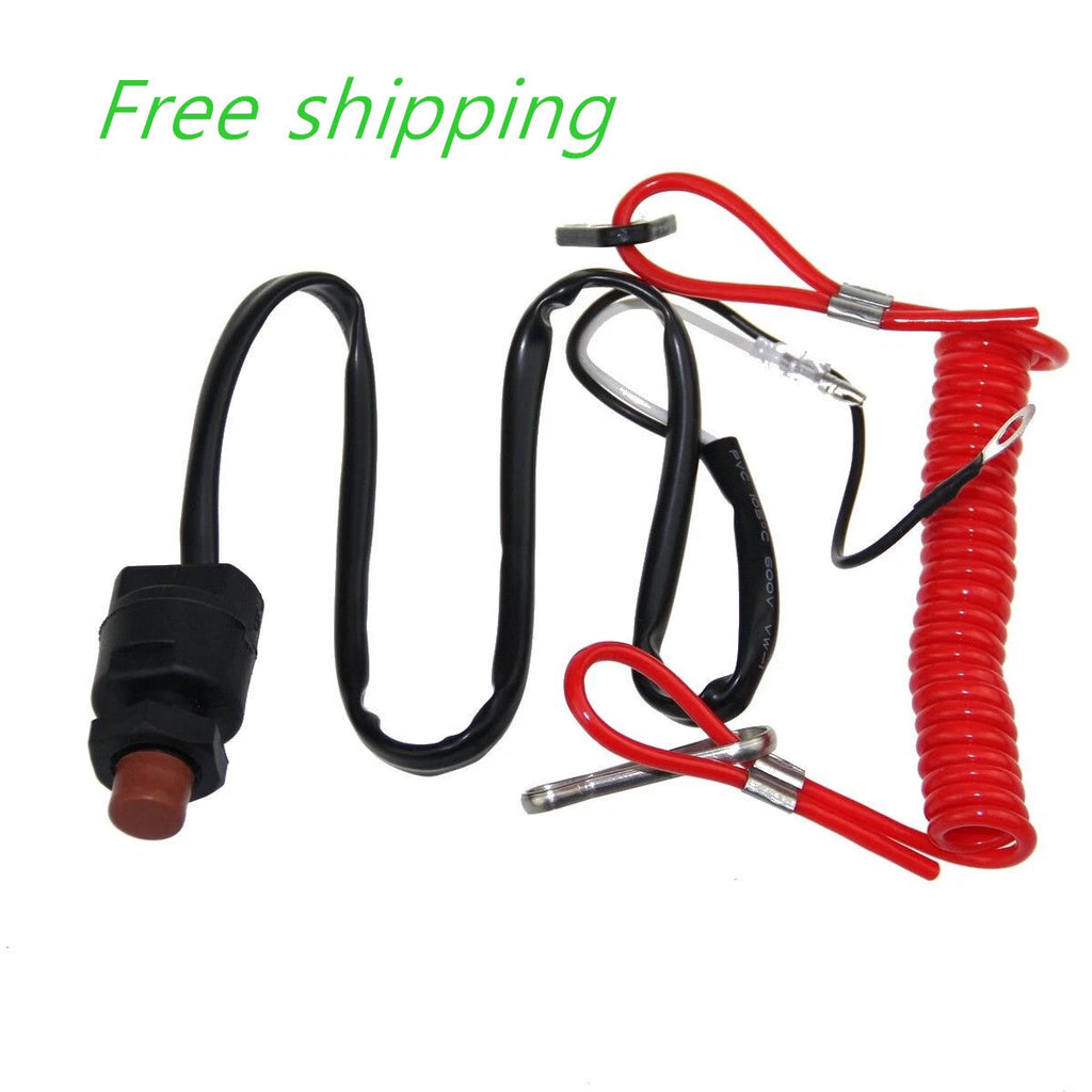 Kill Stop Switch Safety Tether Lanyard for Yamaha Outboard 15-40 HP (6E9-82575)