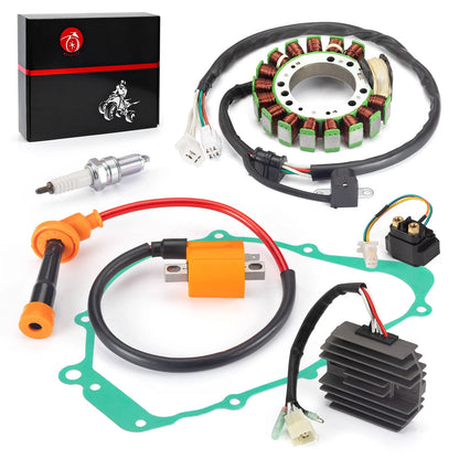 Stator, Ignition Coil, Rectifier, Relay, Gasket for Yamaha Grizzly 600 (1998)