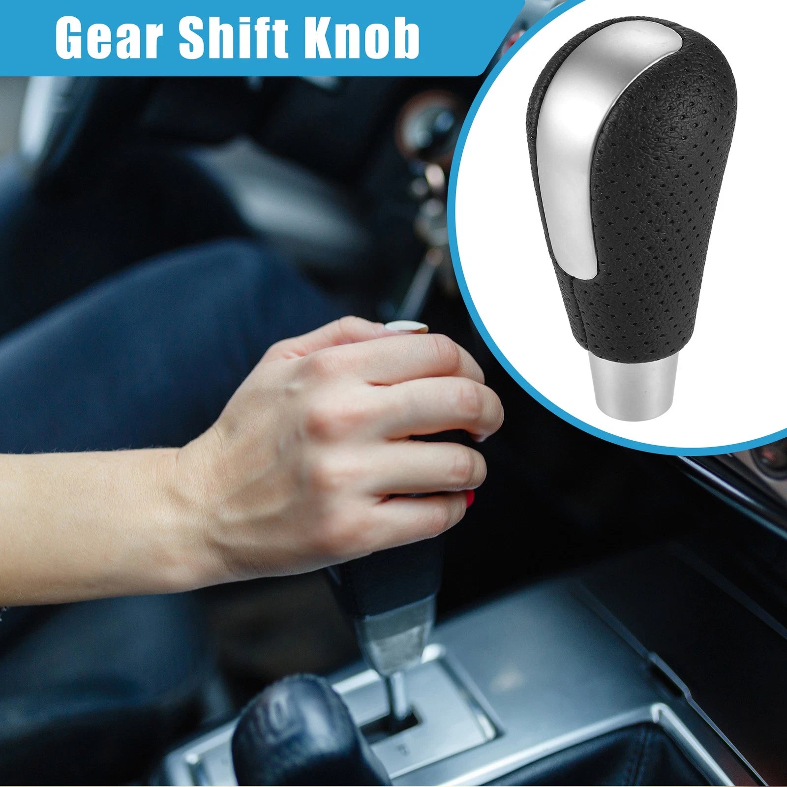 Shift Knob with Holes Replacement for Mazda 3 (2009–2016) Matte Silver