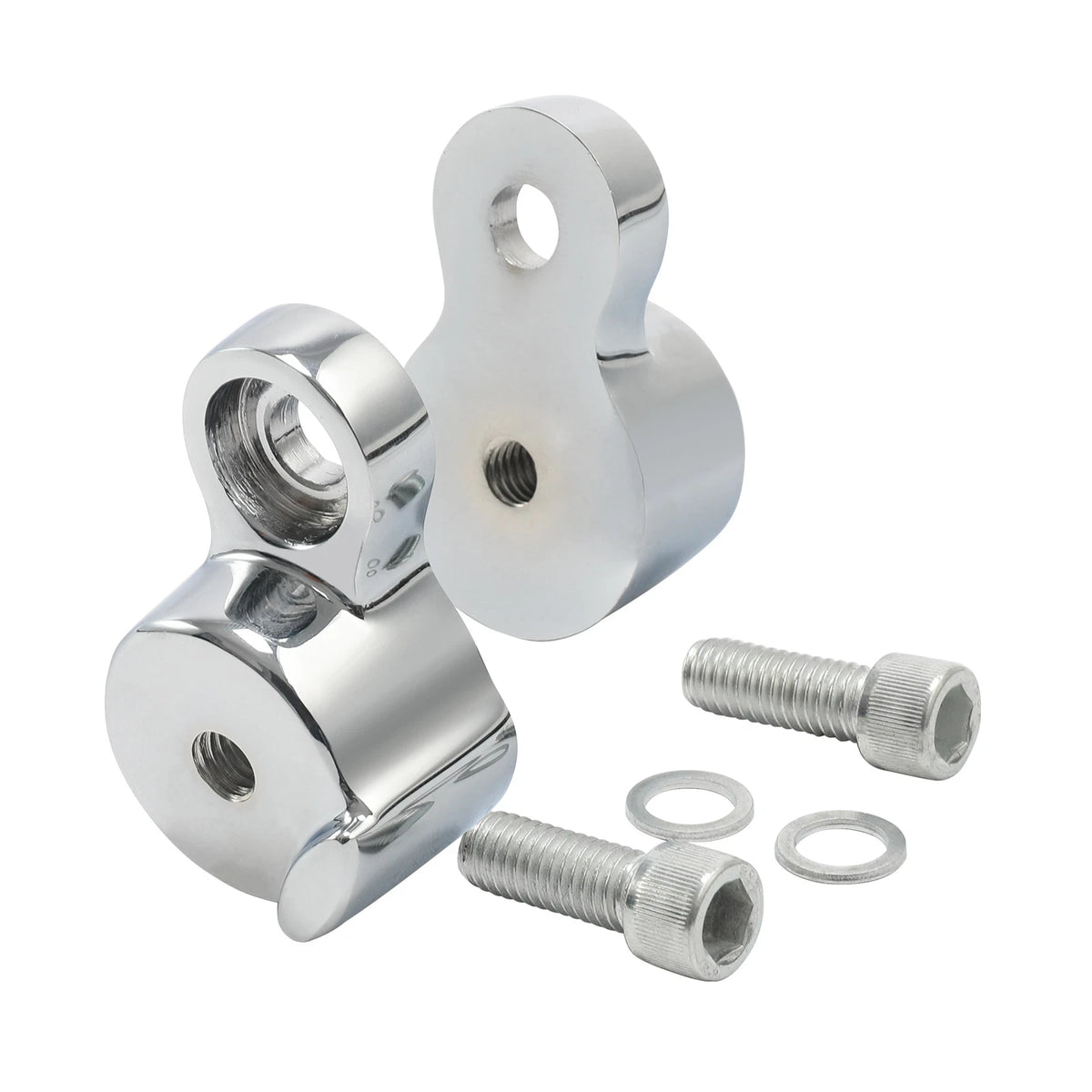 Chrome Passenger Footpegs Peg Mounting Kit for Harley FXDR FXDRS (2019–2024)