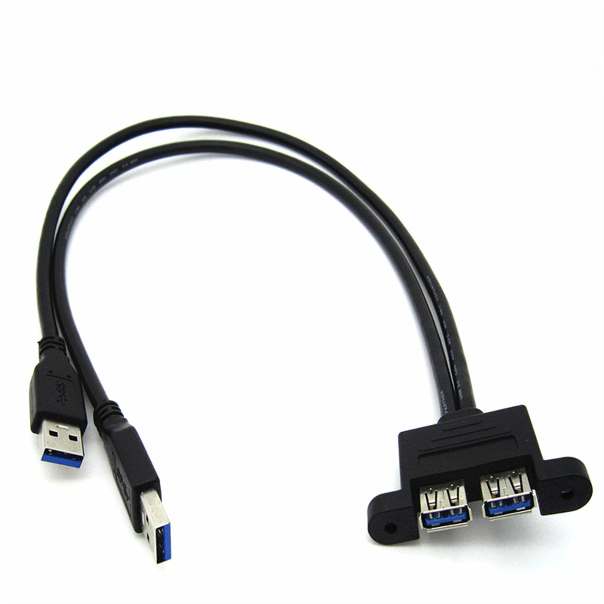 USB 3.0 A Male to Female Extension Cable Panel Mount Adapter (30cm)