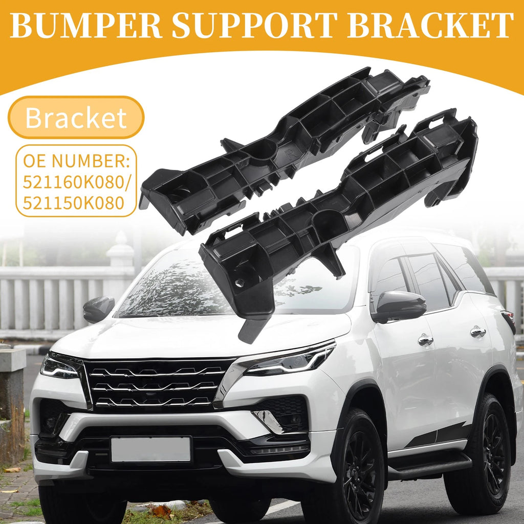 LH RH Front Bumper Support Bracket for Toyota Fortuner (2009–2011) Pair