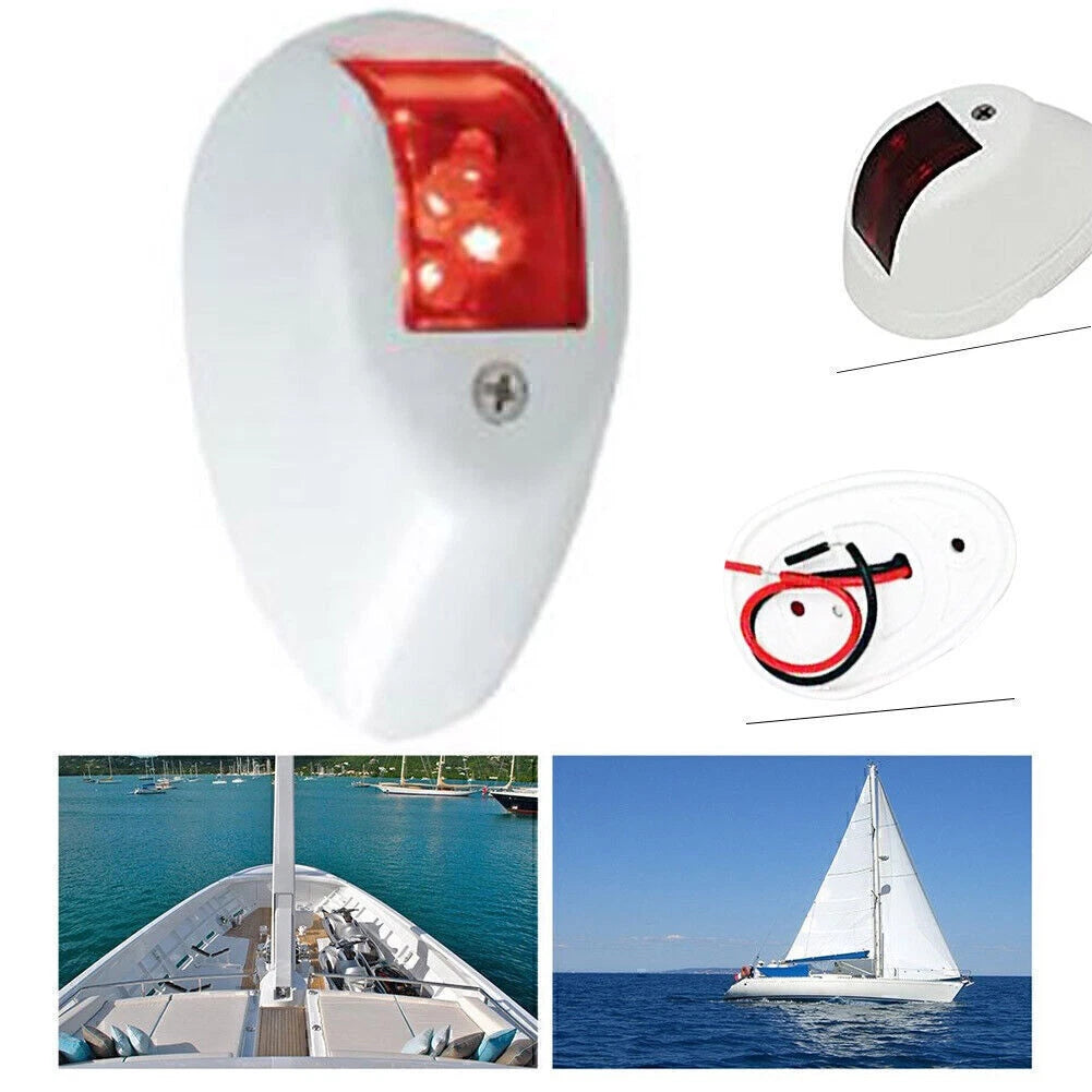 LED Navigation Lamp for Marine Boat Yacht (Waterproof, Red)