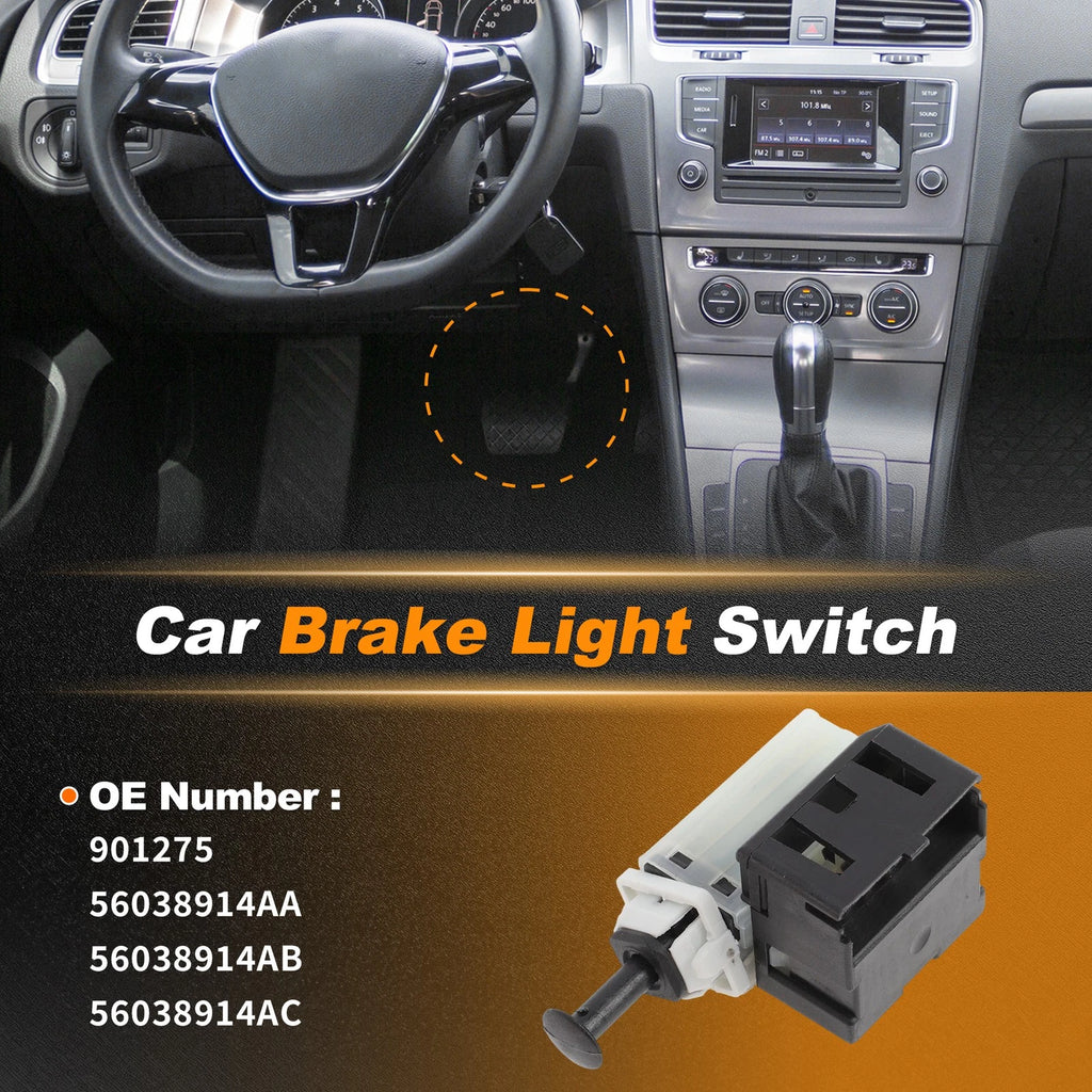 Brake Light Switch Replacement for Dodge Ram 1500 2500 3500 (2010–2018)