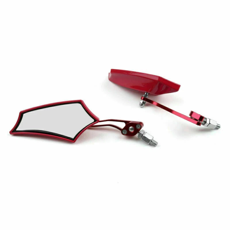 Rear View Mirrors 8mm 10mm for Motorcycle Chopper Cruiser Dirt Bike (T9)