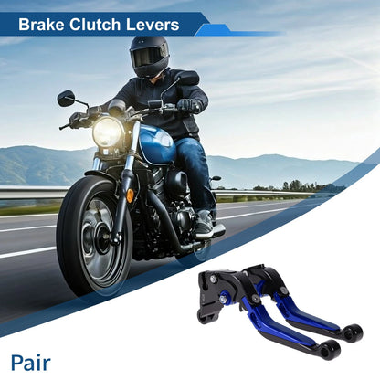 Adjustable Brake Clutch Lever for Kawasaki ZZR600 (2005–2009) Black Blue