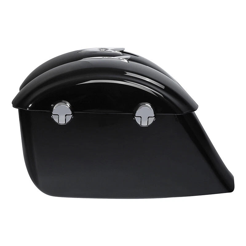 Black Painted Saddlebag with Electronic Latch Key for Indian Chieftain (2014–2023)