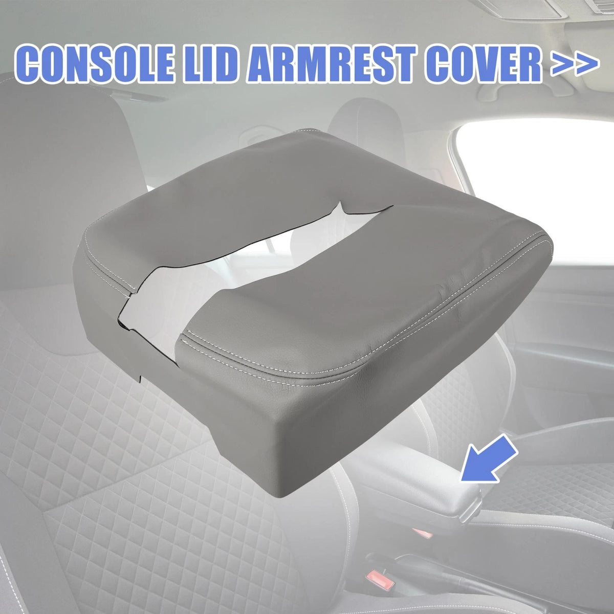 Car Center Console Lid Armrest Cover Protector for Chevrolet Tahoe (2007–2014)