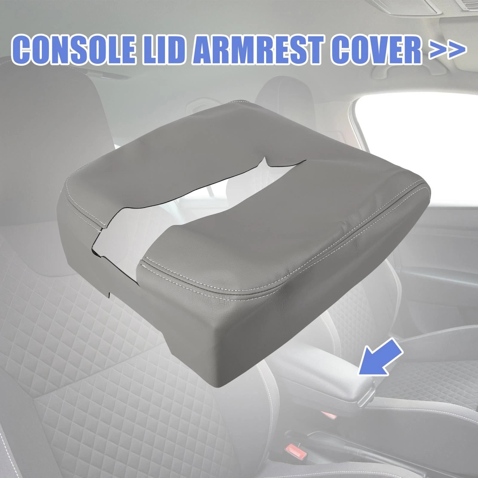 Car Center Console Lid Armrest Cover Protector for Chevrolet Tahoe (2007–2014)