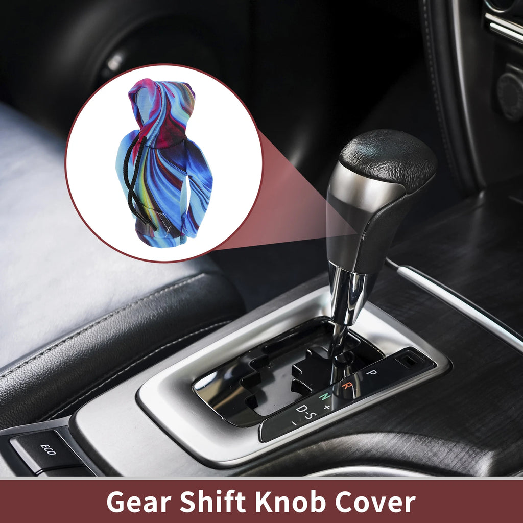 Gear Shift Knob Cover for Universal Fit (3D Printed, Blue Polyester)