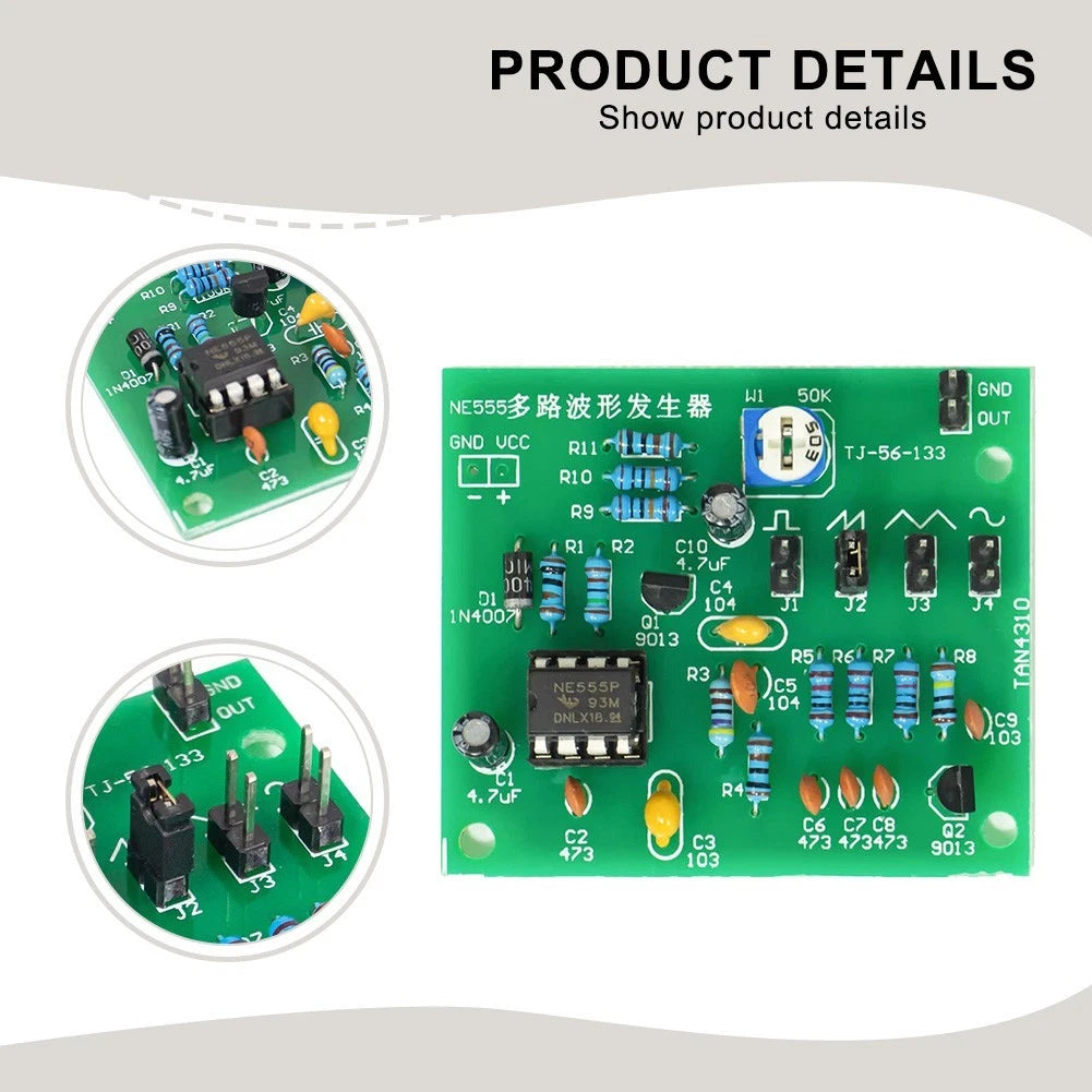 NE555 Waveform Generator Kit for DIY Electronics Projects (No Year)