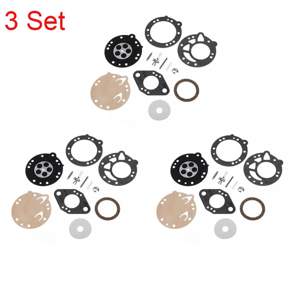 Set of 3 Carburetor Gasket Kits for Zama RB-42 Stihl 08 08S 070 090 TS350 TS360