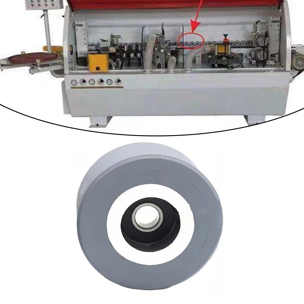Rubber Press Roller with Inner Bearing for Edge Banding Systems (48x8x25mm)
