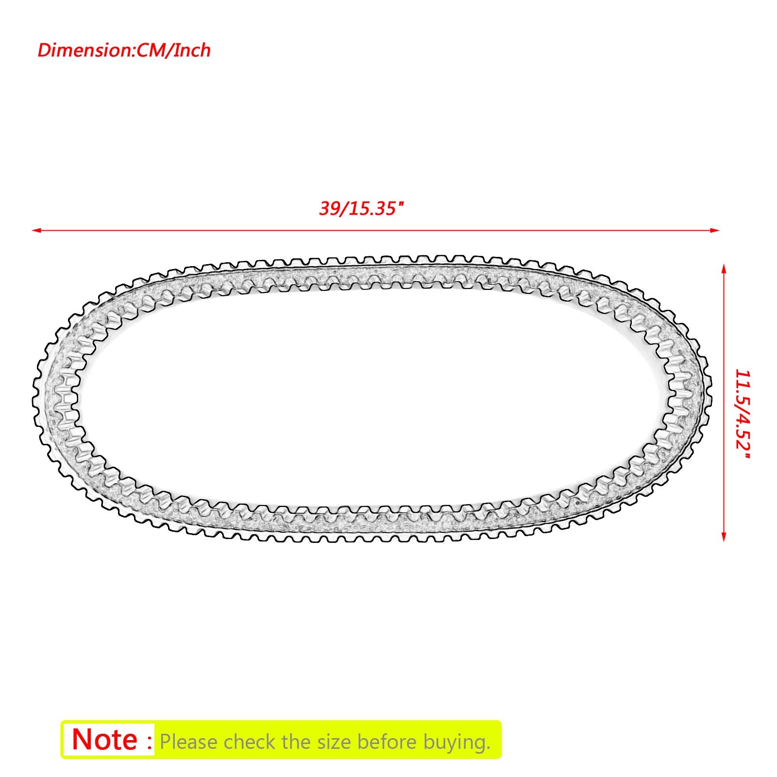 Drive Belt for Bombardier DS50 DS90 Mini Quad (2002–2006)