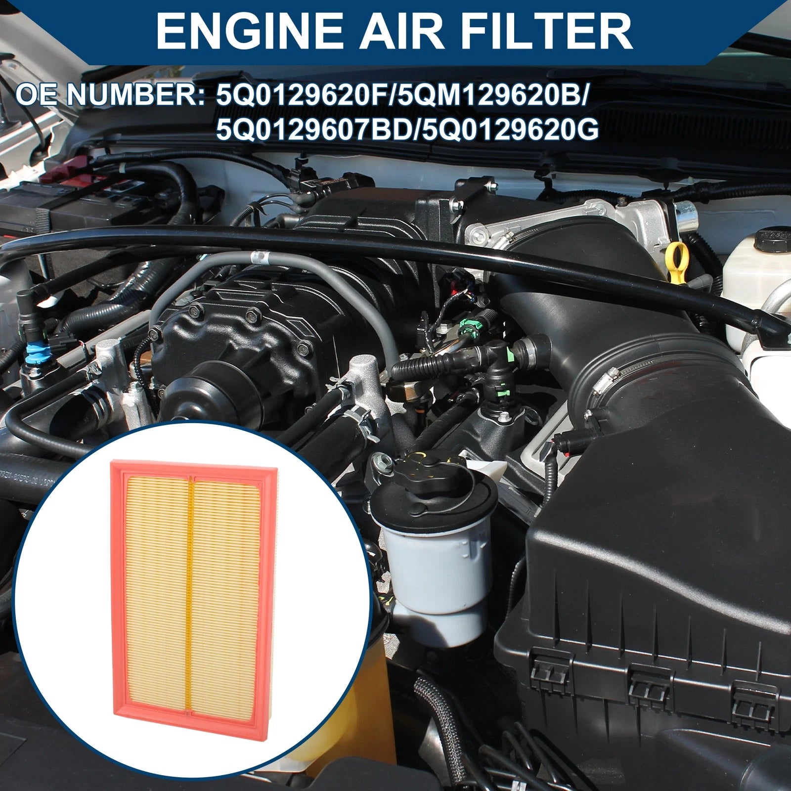Engine Air Filter Replacement for Audi A1 1.5L (2019–2024)