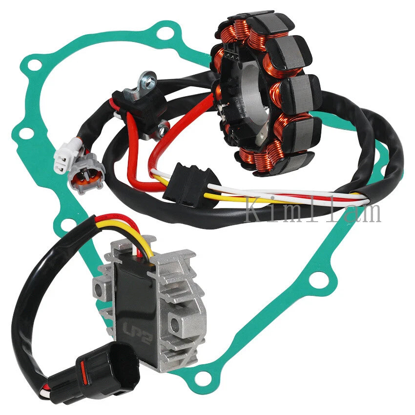 Stator Coil + Regulator Rectifier + Gasket for Yamaha YFZ450R (2004–2008)