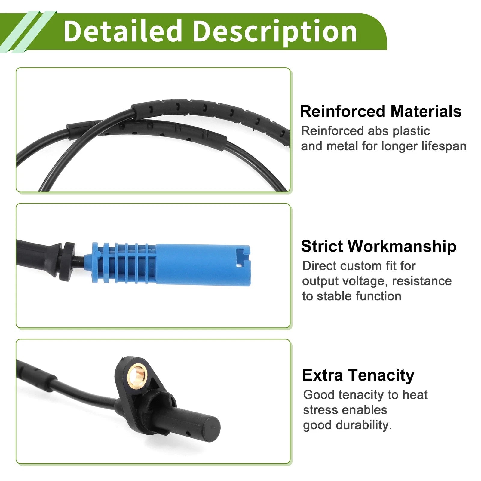 ABS Wheel Speed Sensor Replacement for BMW 323i Left Right (2006–2007)