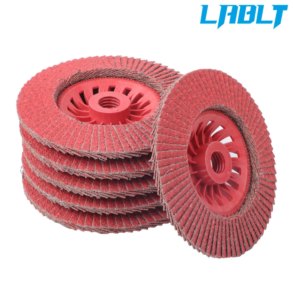 10X T29 4-1/2" × 7/8" 60 Grit Ceramic Flap Sanding Discs