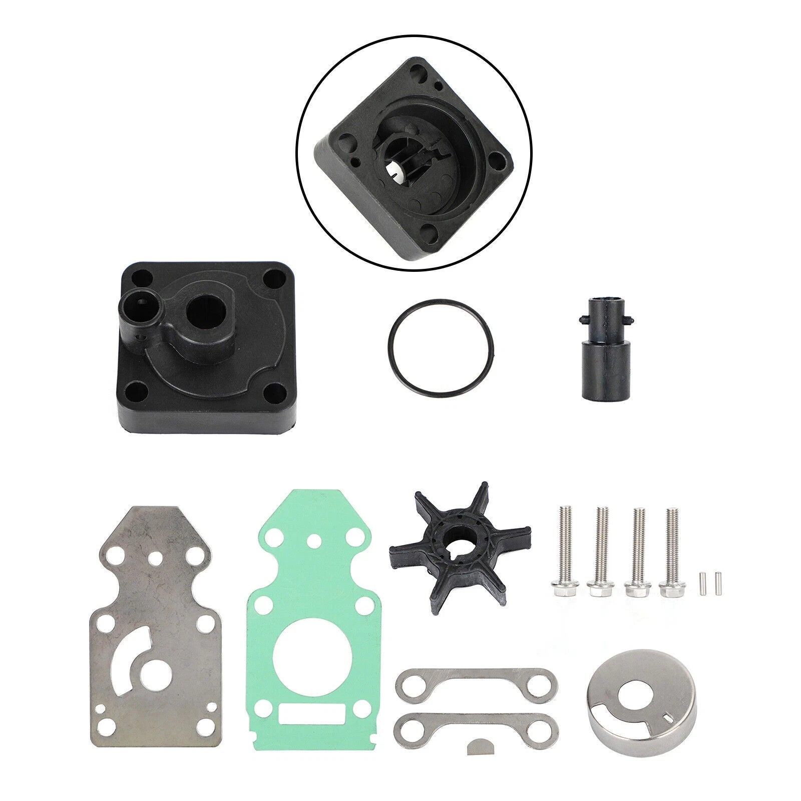 Water Pump Rebuild Kit for Yamaha 9.9 15HP T9 (63V-W0078-02-00)