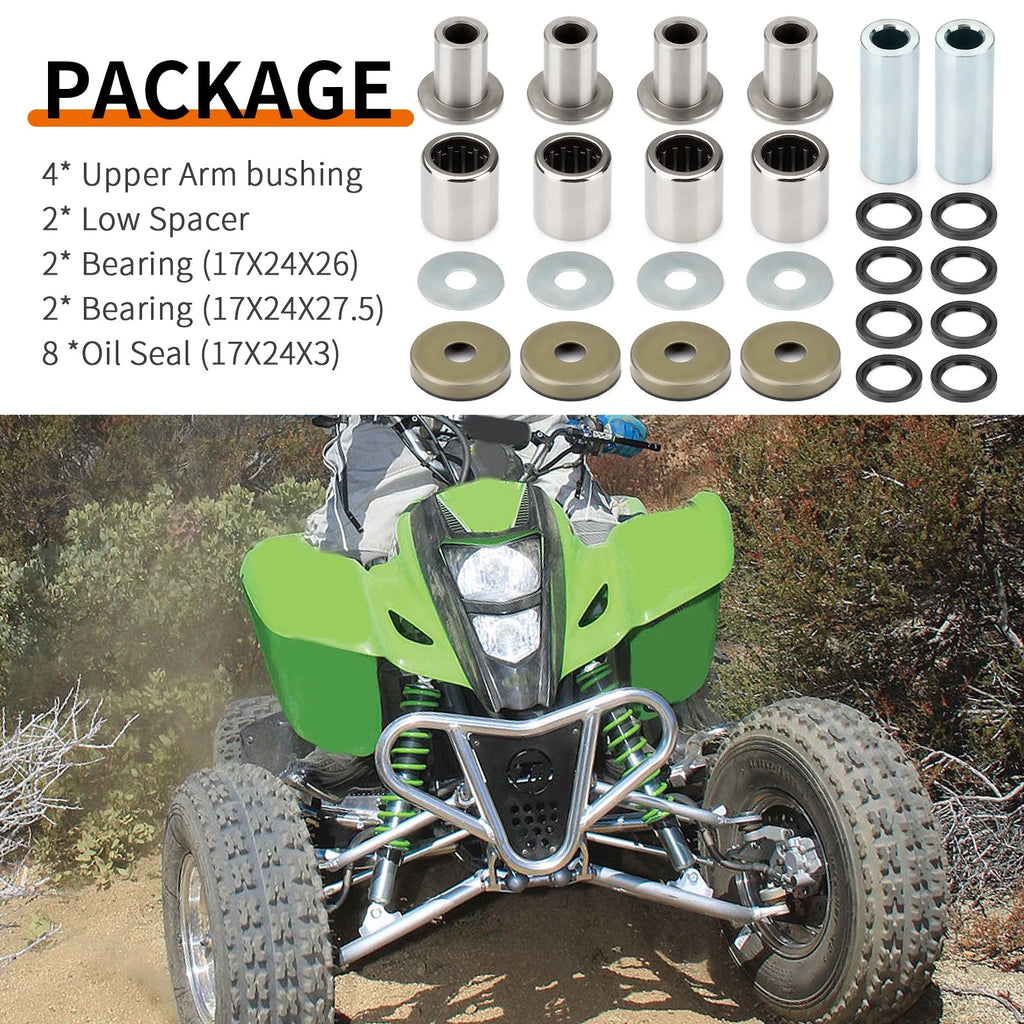 Front Upper Lower A-Arm Bushing Seal Kit for Kawasaki KFX400 (2003–2006)