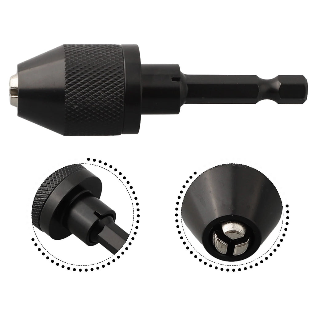 Quick Change Drill Chuck 0.3-6.5mm 1/4" Adapter for