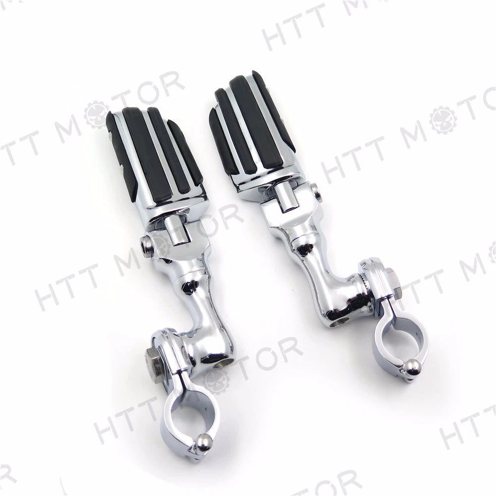 Adjustable Foot Pegs 1" 25mm for Triumph Rocket (Chrome)