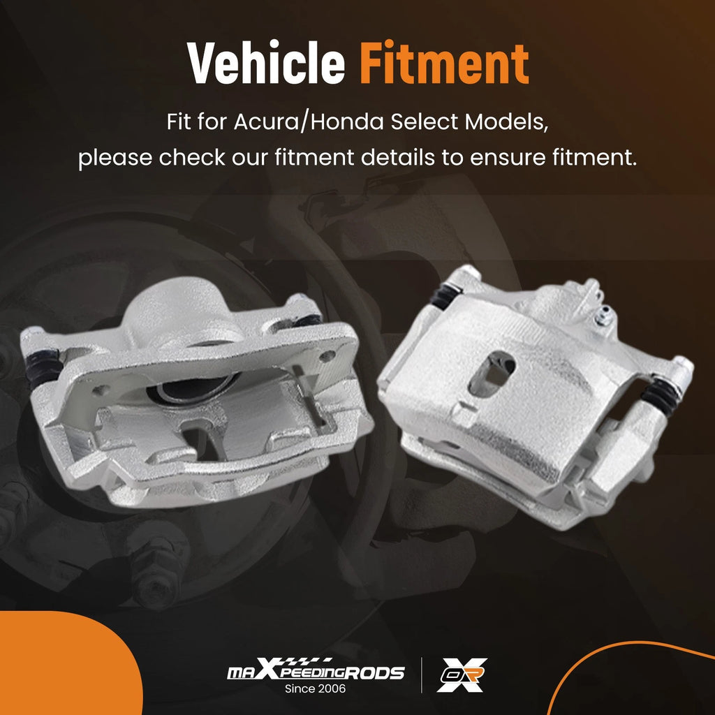 Front Left Right Brake Calipers w/ Bracket for Honda Civic Insight (2001–2005)