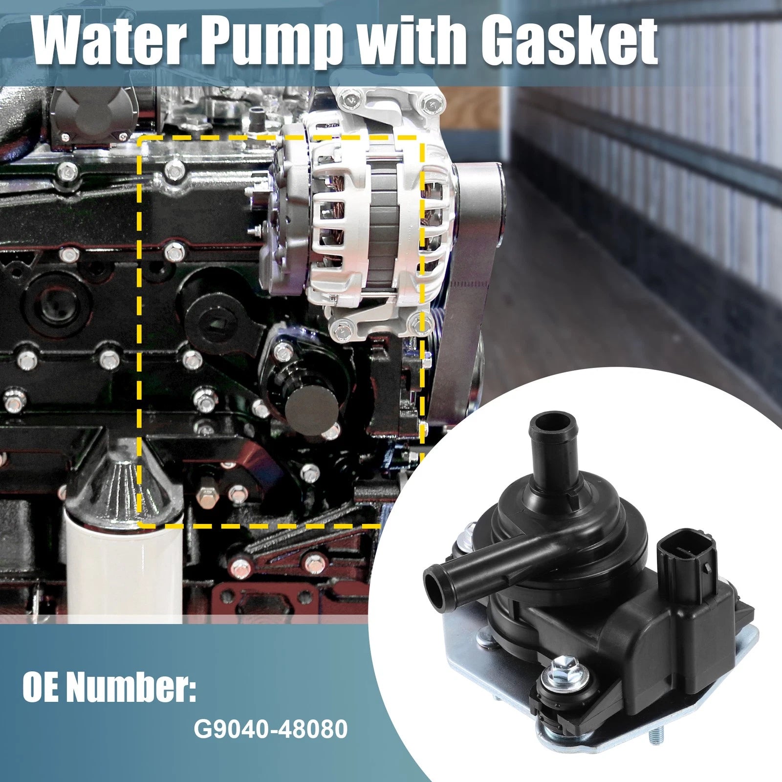 Engine Cooling Inverter Water Pump Replacement for Toyota Highlander (2006–2010)