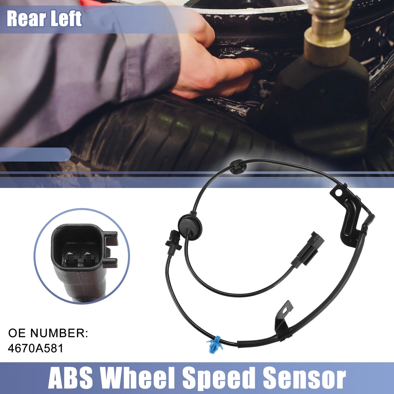 Rear Left ABS Wheel Speed Sensor Replacement for Mitsubishi Outlander (2013–2024)
