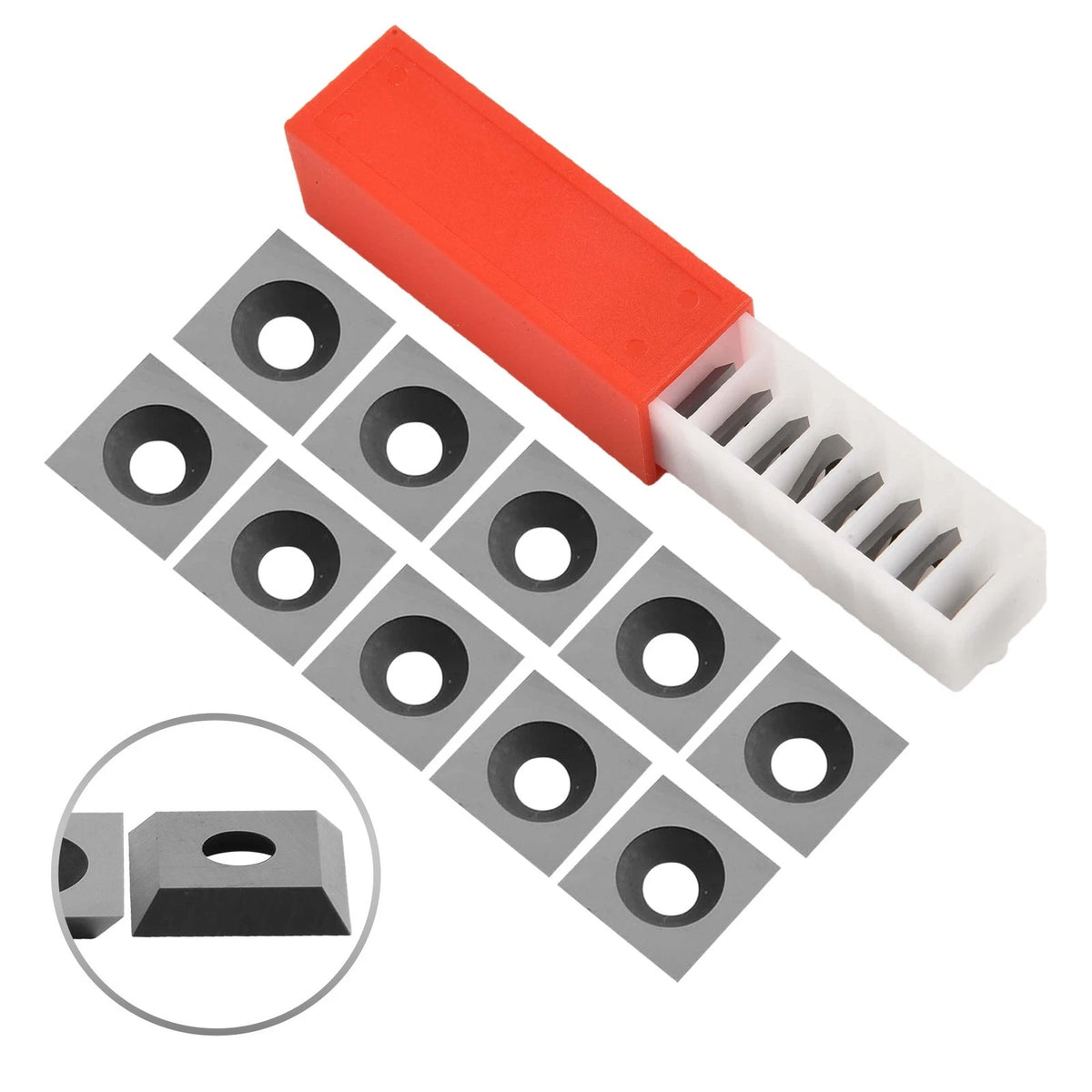 10pcs Square Carbide Inserts Blades 12x12x2.2mm for Woodworking
