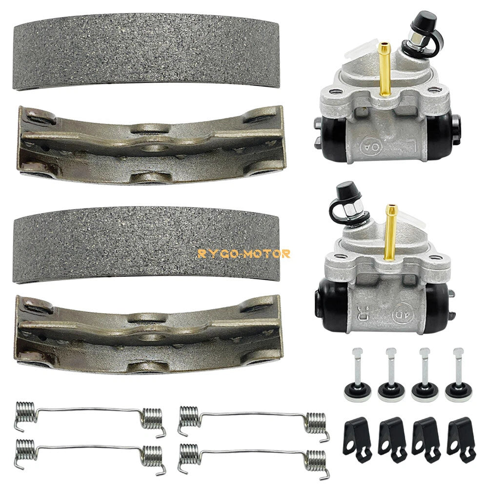 Front Brake Wheel Cylinders W/Shoes for Honda FourTrax 300 TRX300 (1988–1992)