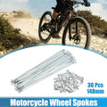 36pcs J Bend Bicycle Spokes Galvanized 148mm with Nipples for Universal (—)
