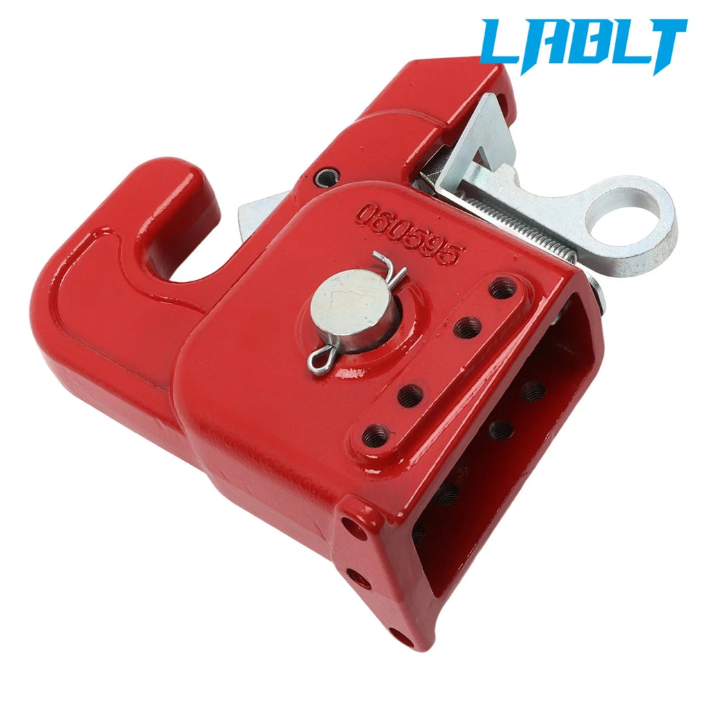 Heavy Duty Cat 2 Quick Hitch for Tractor with Stabilizer Bar (Red)