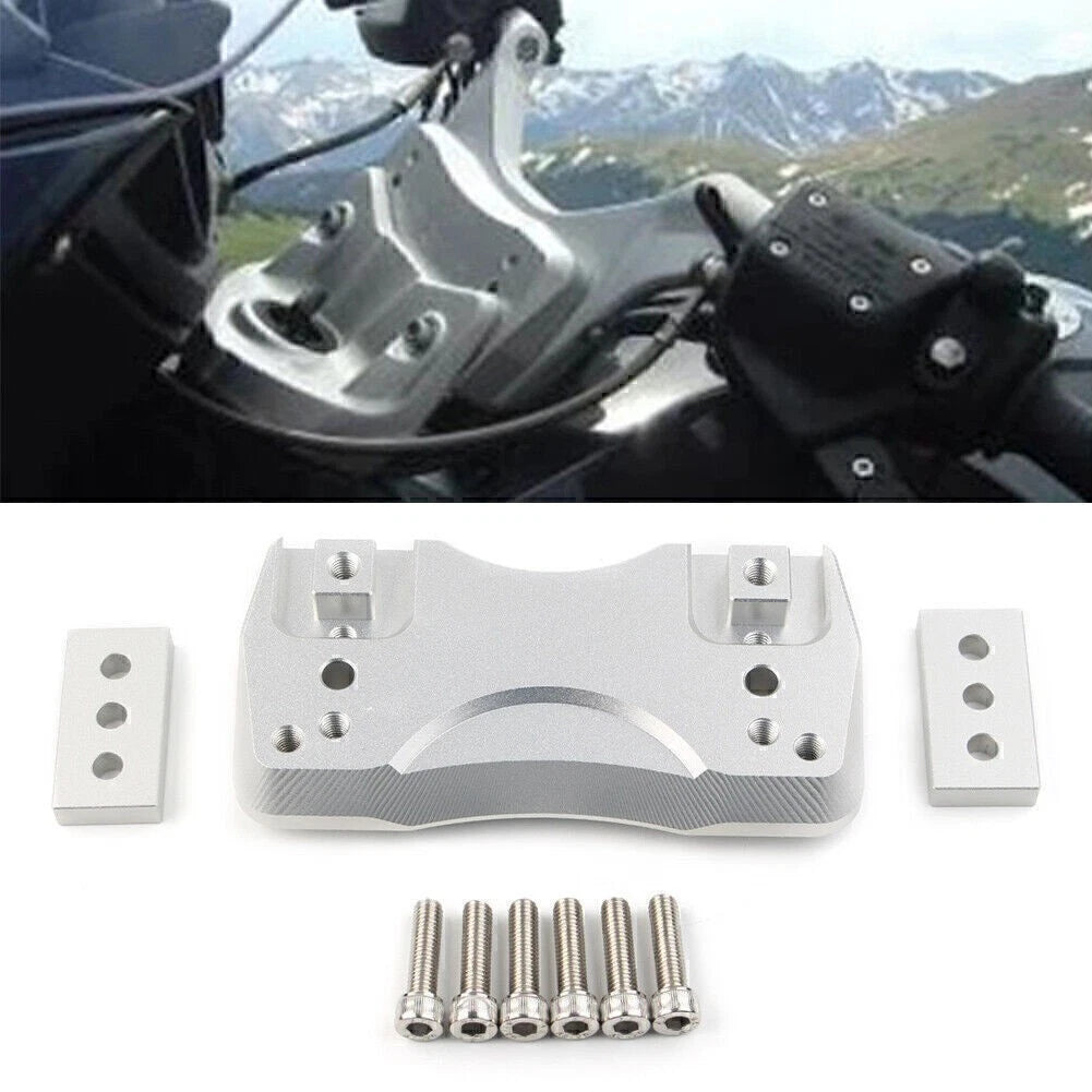 CNC Motorcycle Handle bar Clamp Handlebar Riser Adapter Fit BMW K1200GT K1300GT
