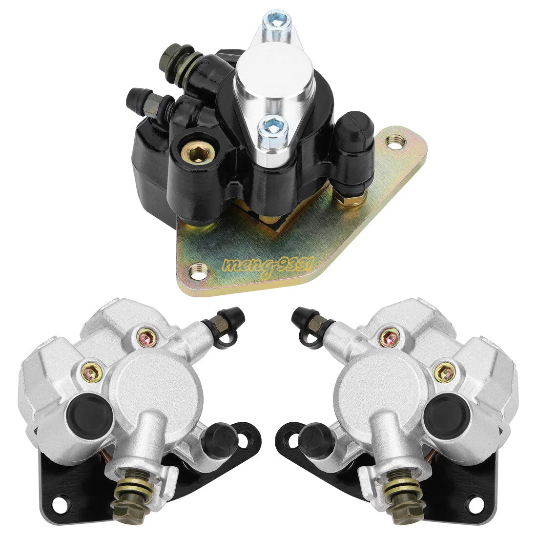 Front & Rear Brake Caliper with Pads for Yamaha Banshee 350 (1990–2006)