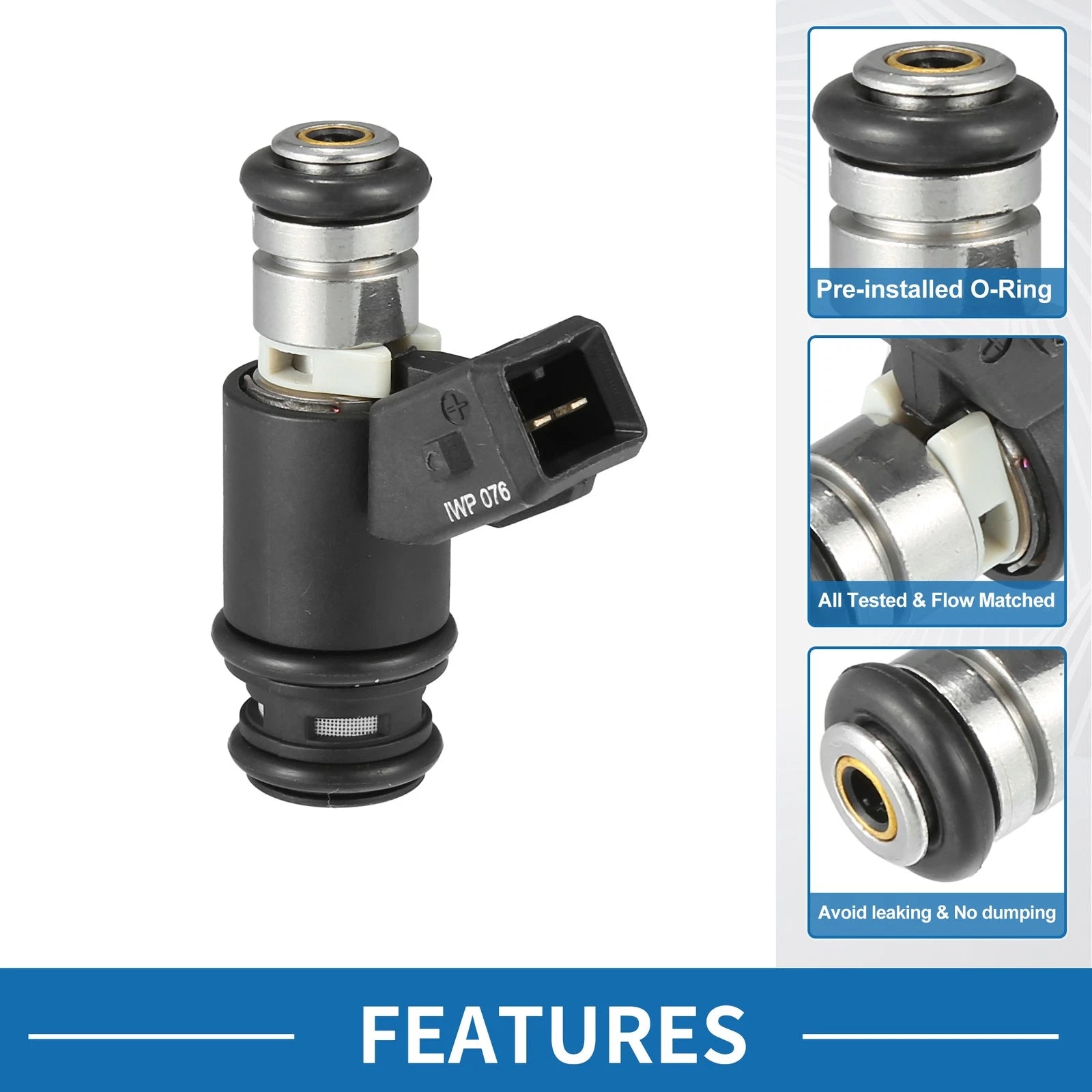Fuel Injector Replacement for VW Golf (1992–1997) 2.8L Black