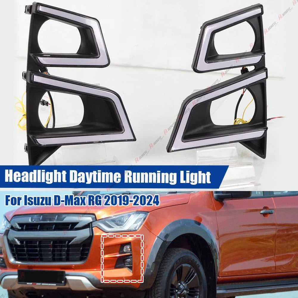 LED DRL Fog Lamp with Turn Signal for Isuzu D-MAX (2019–2024)