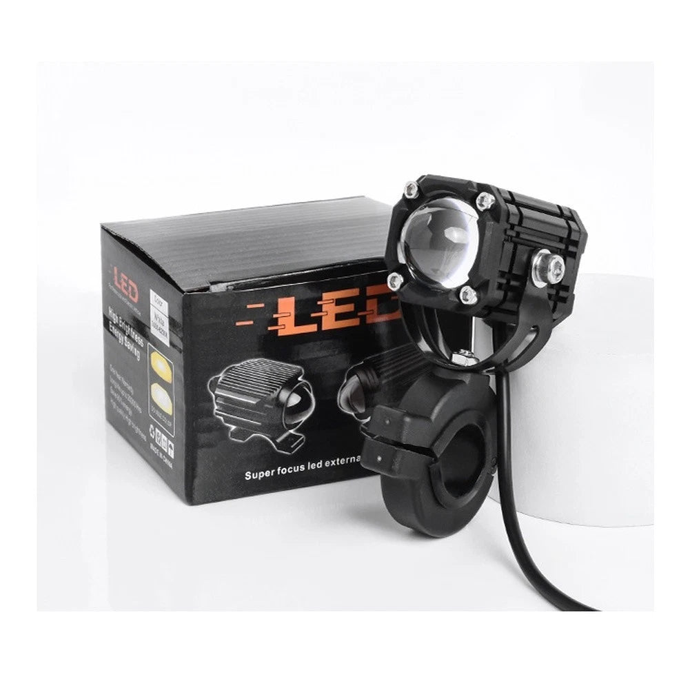 Motorcycle LED Devil Eye Spotlights Compatible with 18 to 25mm Tube Diameter