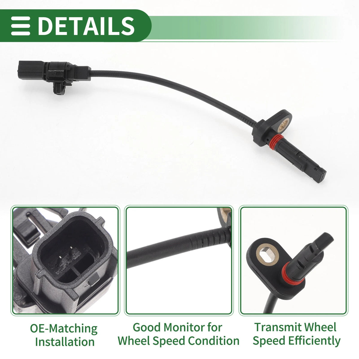 ABS Wheel Speed Sensor No. 57475T2AA01 for Honda Accord (2018–2023) Rear Left