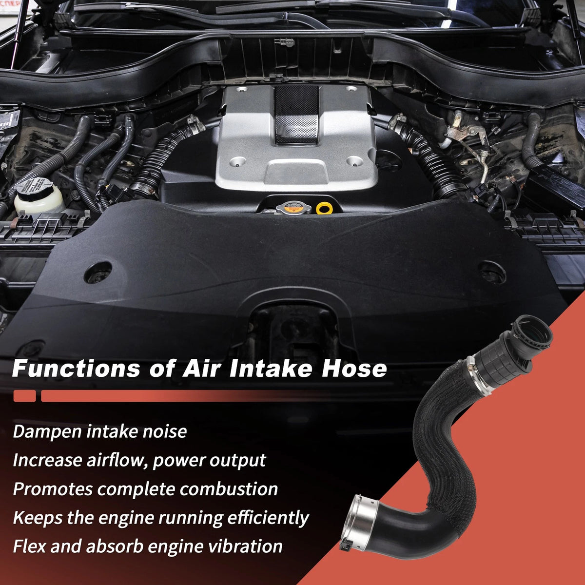 Engine Air Intake Tube Hose W/Clamp for Chevy Equinox (2018–2021)