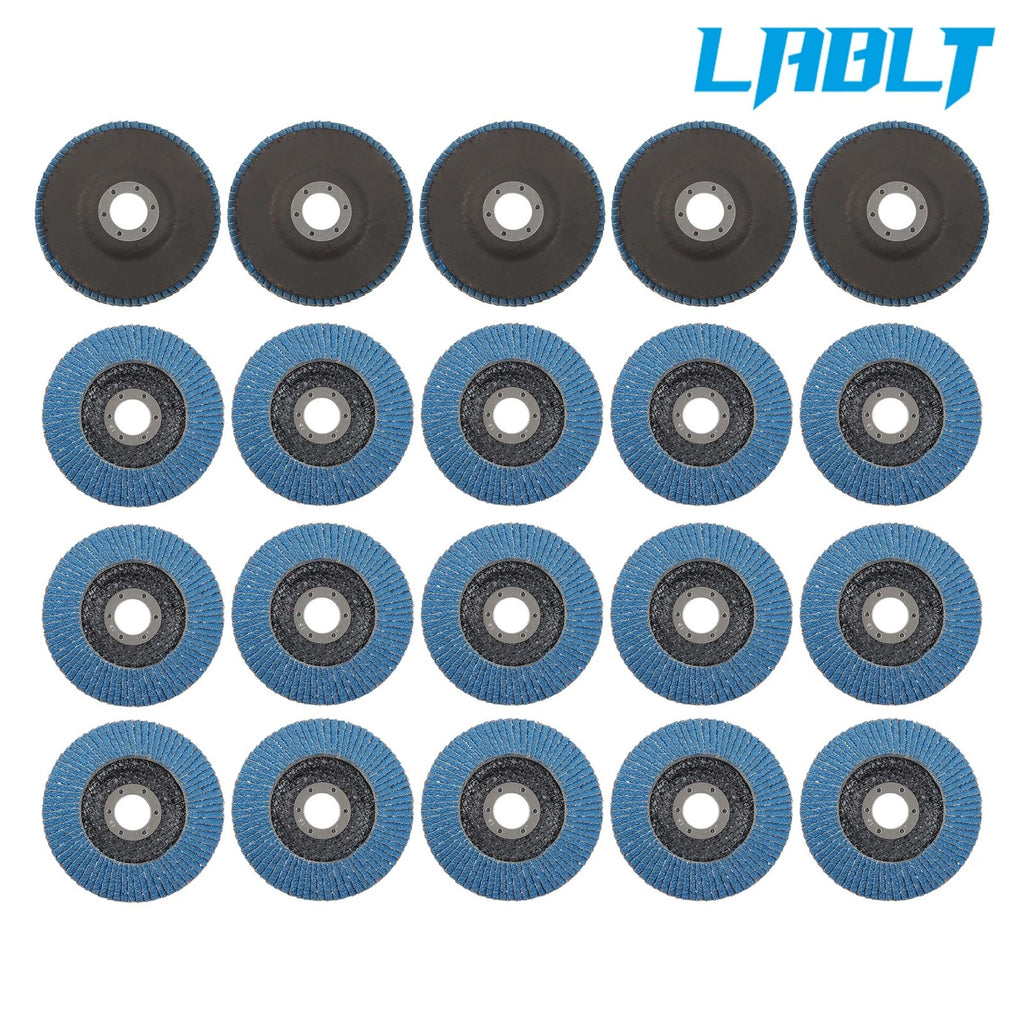 20PCS Ceramic Flap Disc 5"×7/8" 40 Grit T29 for Grinding Sanding