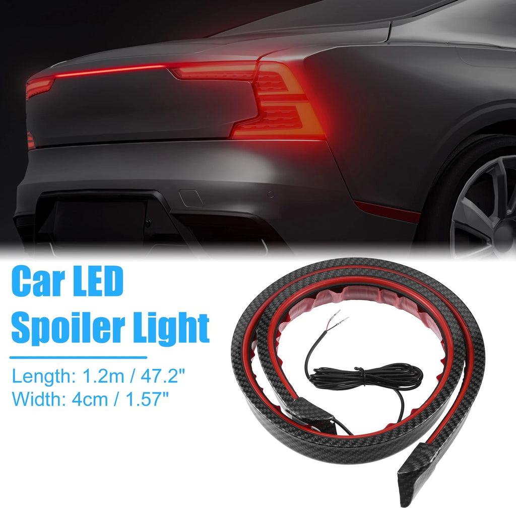 Car Spoiler with Red LED Light for