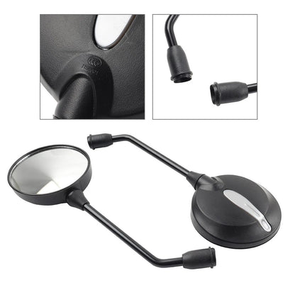 8mm Round Rearview Mirrors for ATV Motorcycle Scooter (Universal Fit)
