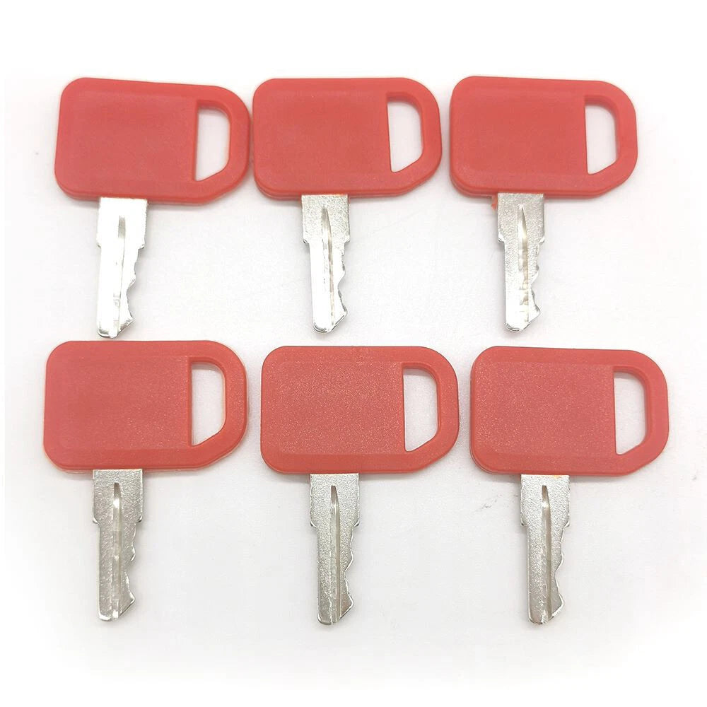 6 Pcs Ignition Keys AT195302 AR51481 for John Deere 1200 210C (1990–1999)