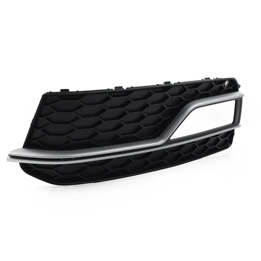 Left Front Bumper with Silver Grille Cover for Audi A5 S5 (2008–2017)