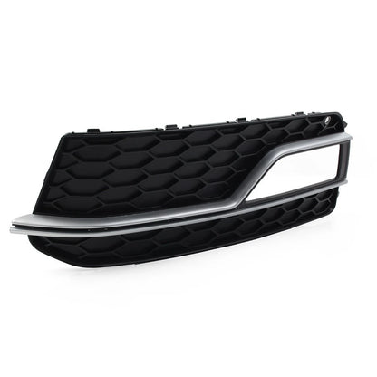 Left Front Bumper with Silver Grille Cover for Audi A5 S5 (2008–2017)