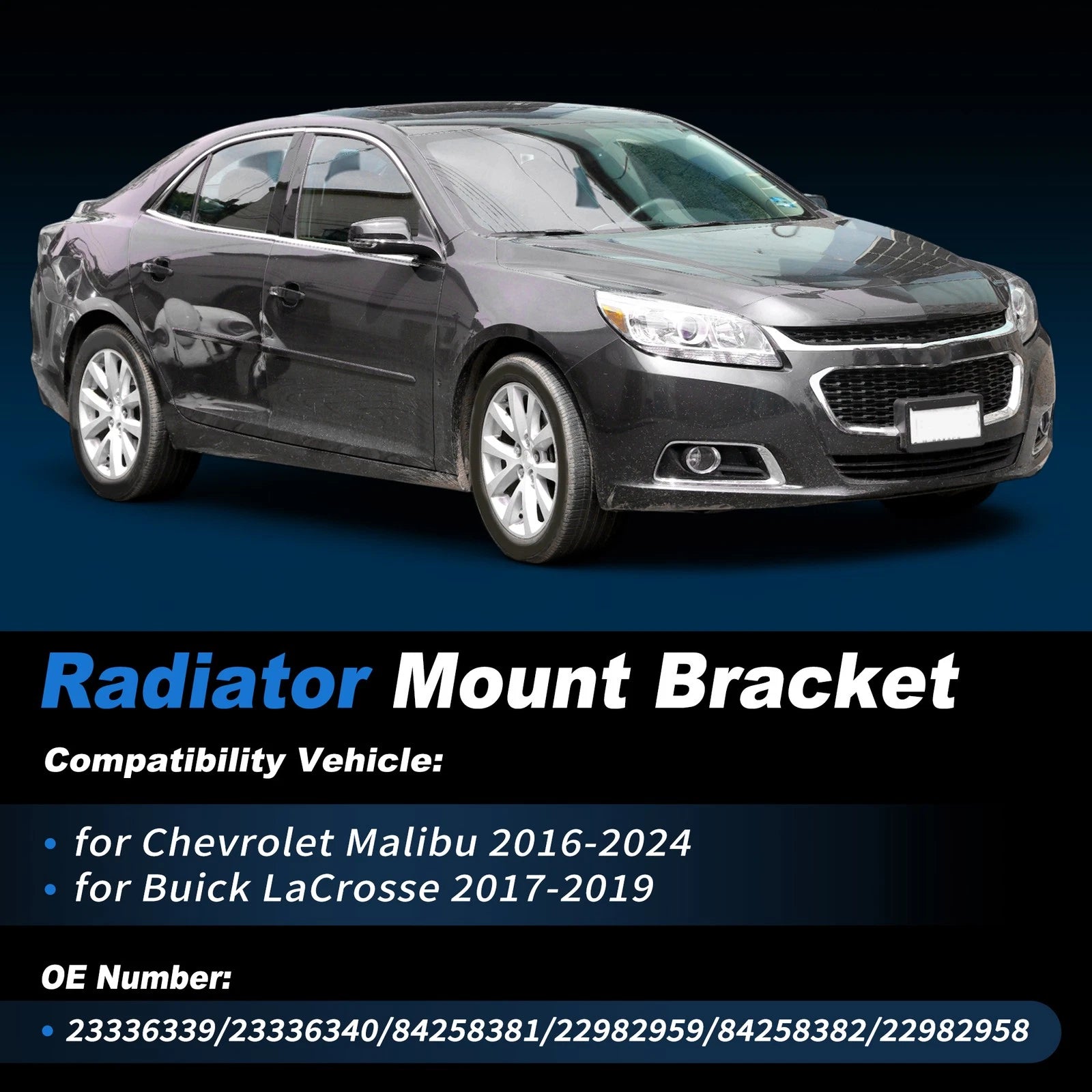 Body Mounting Kit Radiator Support for Chevrolet Malibu Buick LaCrosse (2008–2016)