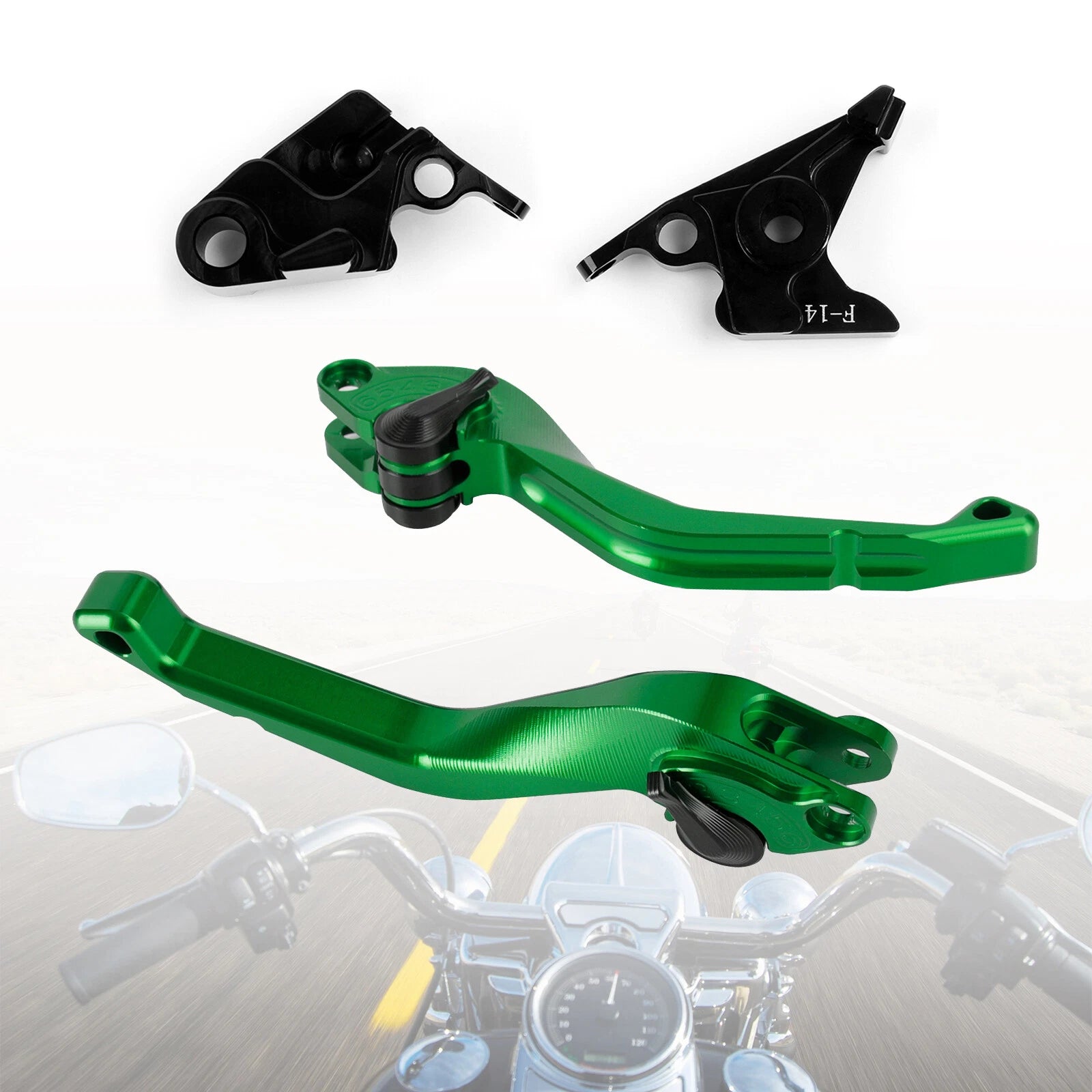 CNC Short Clutch Brake Lever for Kawasaki ZZR600 ZXR400 Z750S ZX9R ER-5 (1990–2009)