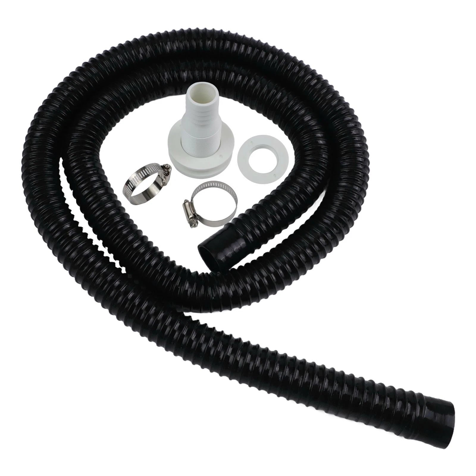 Bilge Pump Hose Set for Universal Applications (6ft, Includes Clamps & Connector)