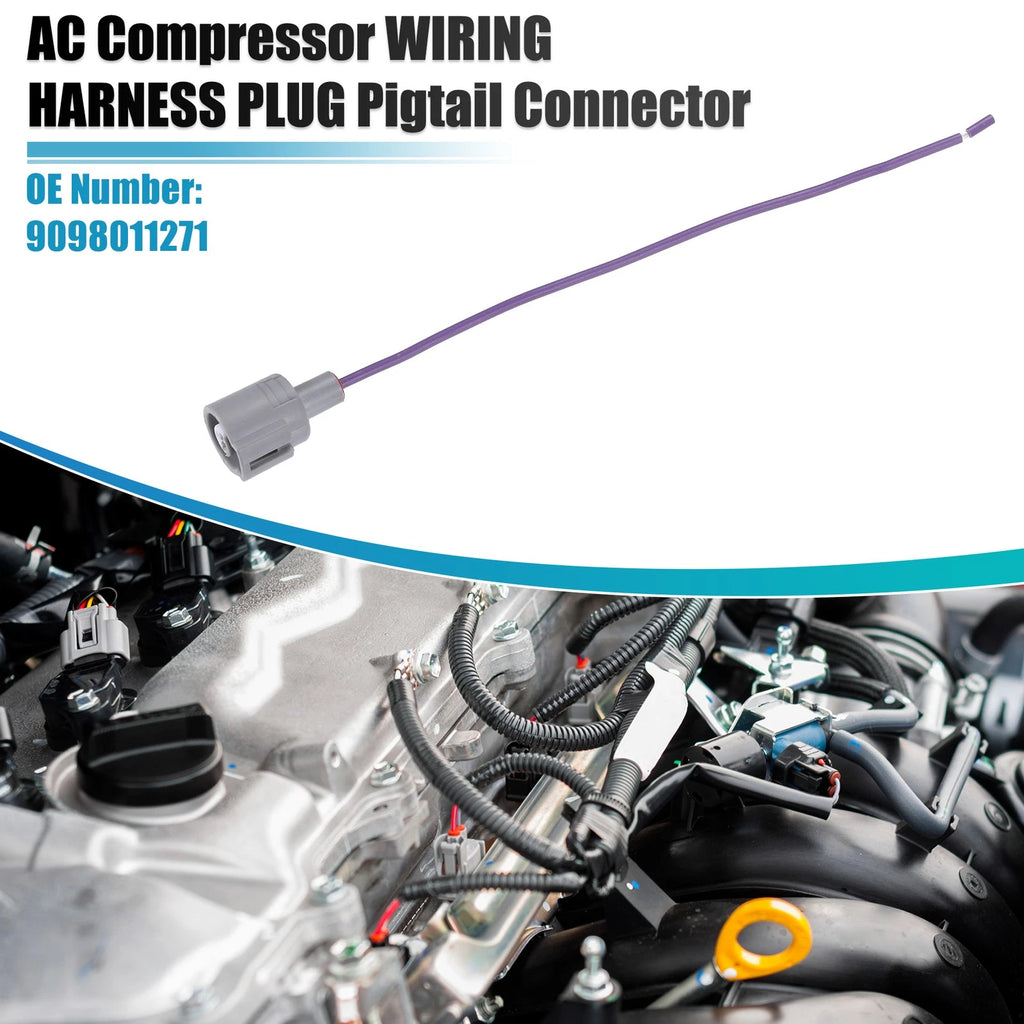 AC Compressor Wiring Harness Plug Pigtail Connector for Toyota Tacoma (2005–2015)